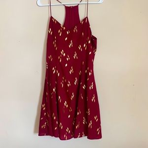 Burgundy Everly short dress